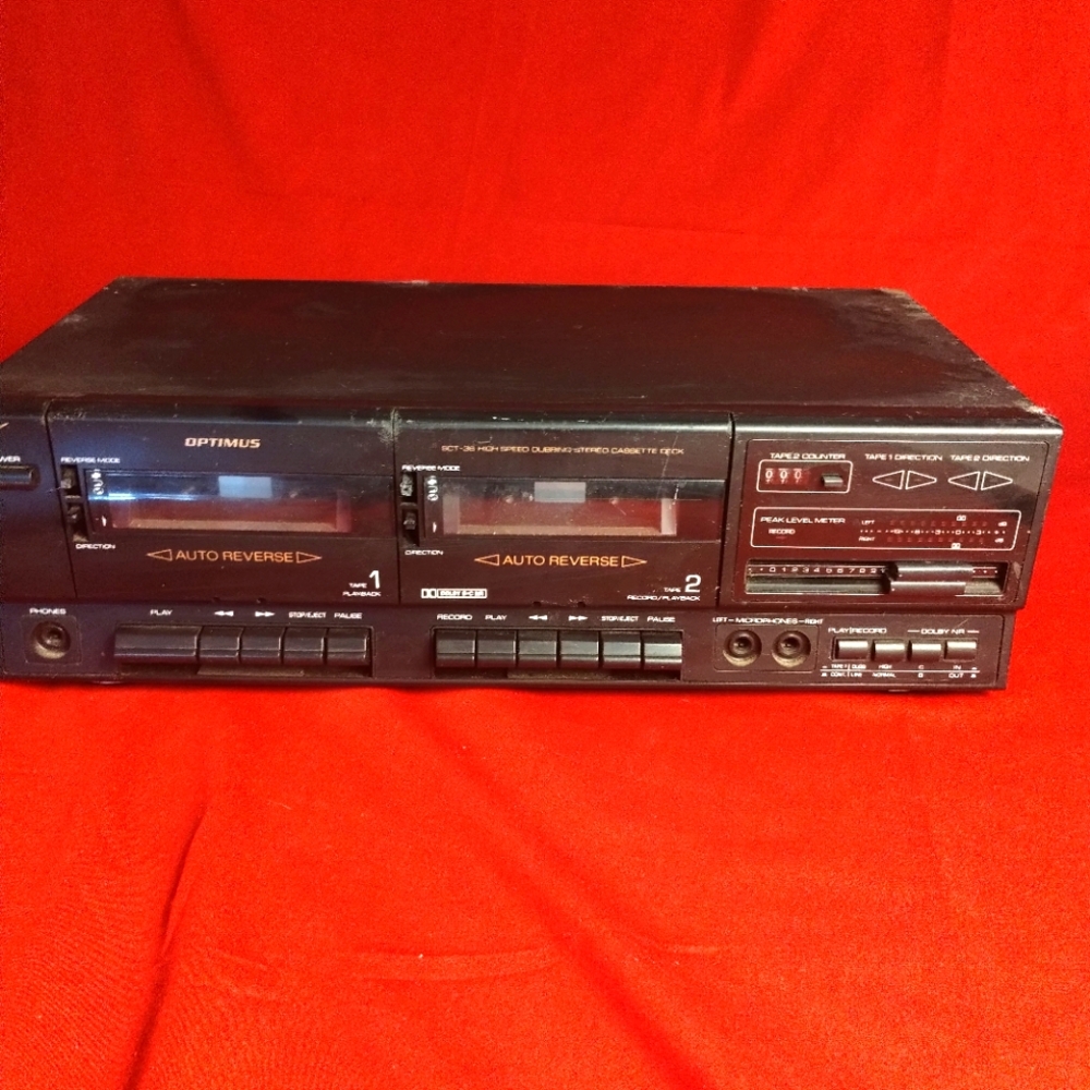 Optimus Stereo Cassette Deck Player -  SCT-36 - Model No. 14-658